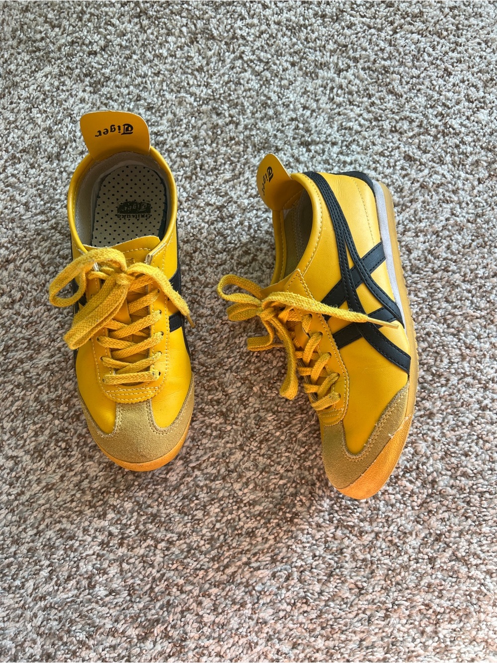 Onitsuka Tiger by Asics Yellow and Black Women's Sneakers